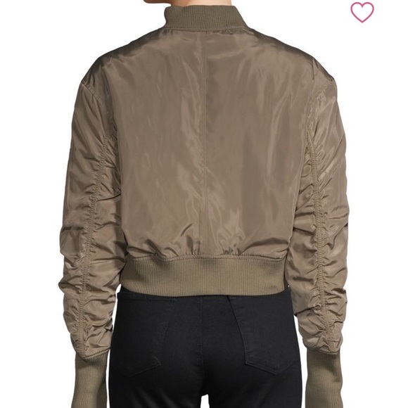 RENVY Cropped Bomber Jacketq - Picture 2 of 6